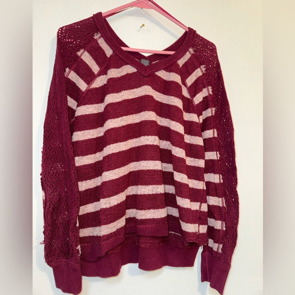 FP “Distressed” stripped sweater